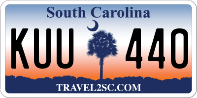 SC license plate KUU440