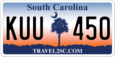 SC license plate KUU450