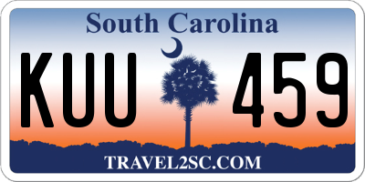 SC license plate KUU459