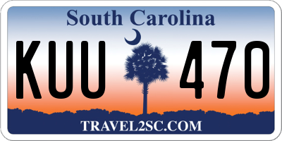 SC license plate KUU470