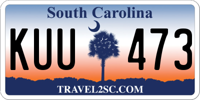 SC license plate KUU473