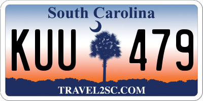SC license plate KUU479