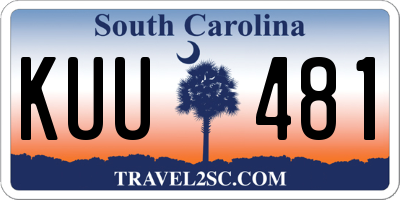 SC license plate KUU481