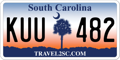 SC license plate KUU482