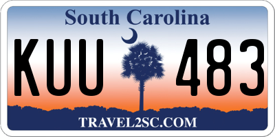 SC license plate KUU483