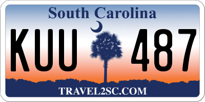 SC license plate KUU487