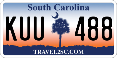 SC license plate KUU488