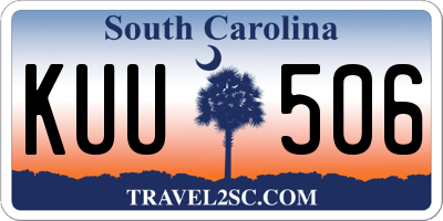 SC license plate KUU506