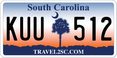 SC license plate KUU512