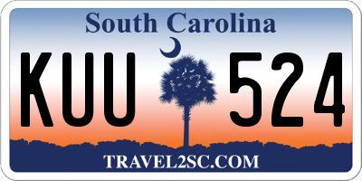 SC license plate KUU524