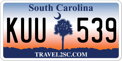 SC license plate KUU539