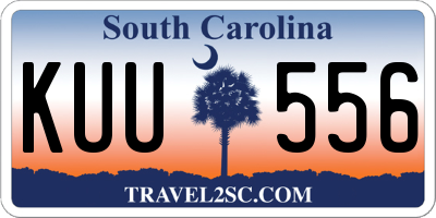 SC license plate KUU556