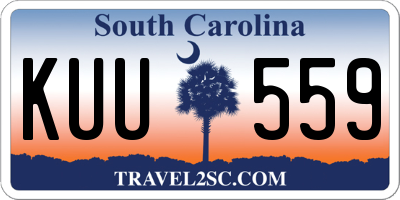 SC license plate KUU559
