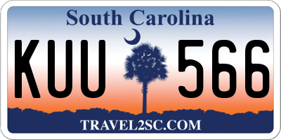 SC license plate KUU566