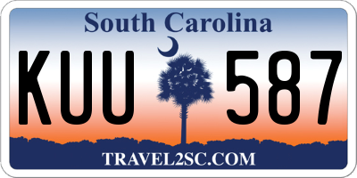 SC license plate KUU587