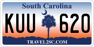 SC license plate KUU620