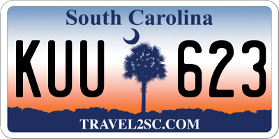 SC license plate KUU623