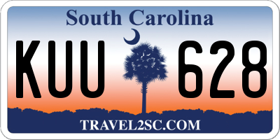 SC license plate KUU628