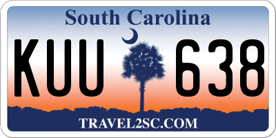 SC license plate KUU638