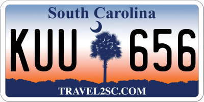 SC license plate KUU656