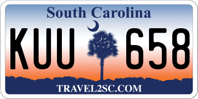 SC license plate KUU658
