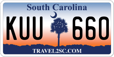 SC license plate KUU660