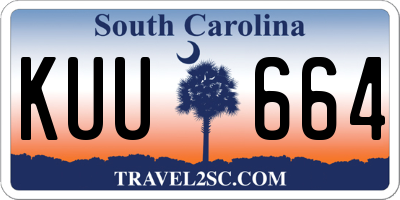 SC license plate KUU664