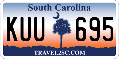 SC license plate KUU695