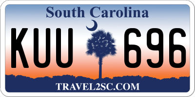 SC license plate KUU696