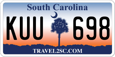 SC license plate KUU698