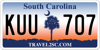 SC license plate KUU707