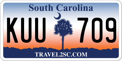 SC license plate KUU709