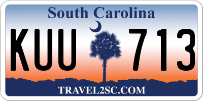 SC license plate KUU713