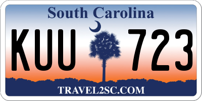 SC license plate KUU723
