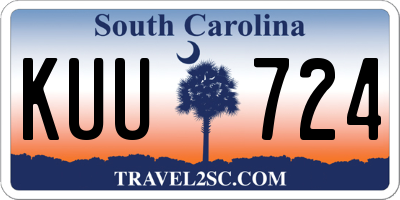 SC license plate KUU724