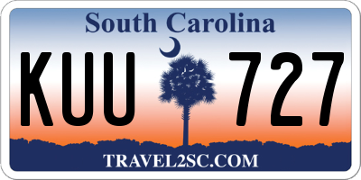 SC license plate KUU727