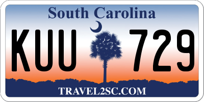 SC license plate KUU729