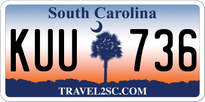 SC license plate KUU736