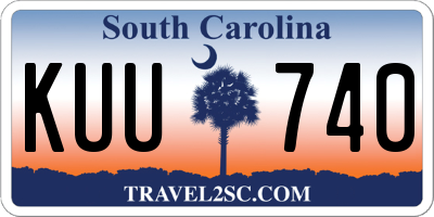 SC license plate KUU740