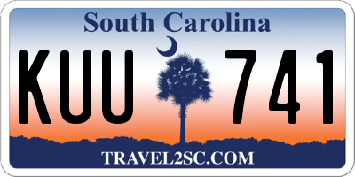 SC license plate KUU741