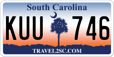 SC license plate KUU746