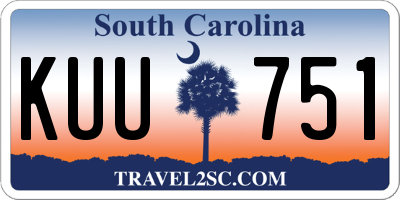 SC license plate KUU751