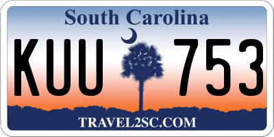 SC license plate KUU753