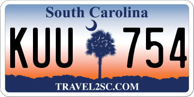 SC license plate KUU754