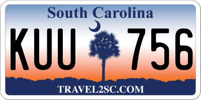 SC license plate KUU756