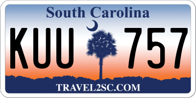SC license plate KUU757