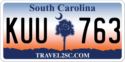 SC license plate KUU763