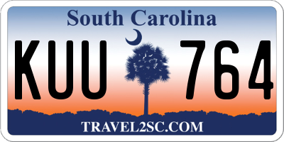 SC license plate KUU764