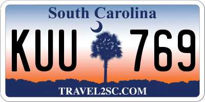 SC license plate KUU769