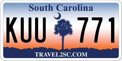 SC license plate KUU771